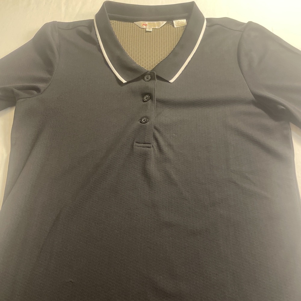 Ladies Monterey Club Golf Polo Size Small Black